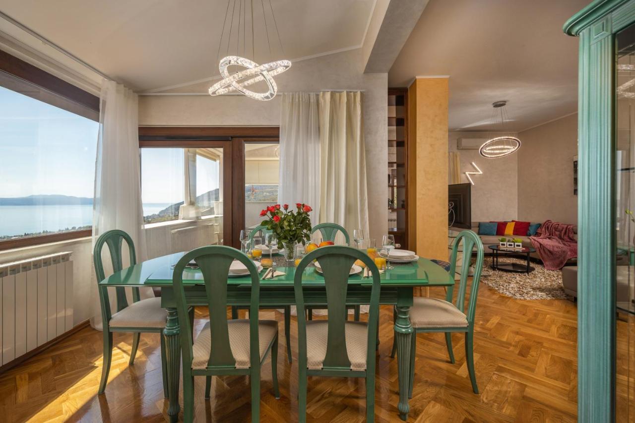 Villa Adriatic, Apartment Enio With Swimming Pool, Panoramic Sew View, Free Parking Ičići Buitenkant foto